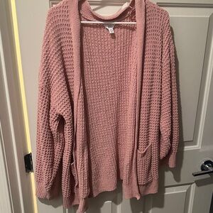Time and Tru Women's Dusty Rose Cardigan